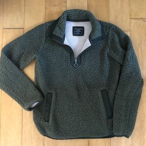Abercrombie & Fitch 1/4 Essential Fleece Jacket